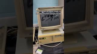 The computers still work in the abandoned research lab