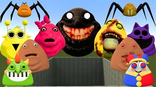 🕳️ALL NORMAL 3D POU BOU'S REVENGE Monsters VS SCARY PINK GIRL POU in BIG HOLE in Garry's Mod