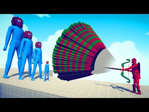 4 DIFFERENT SIZE OF ABNORMAL TITANS vs DUO GODS - Totally Accurate Battle Simulator TABS