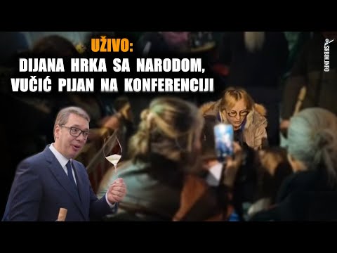 Uživo - Skupština: Dijana Hrka sazvala konferenciju, Vučić se pijan obraća novinarima