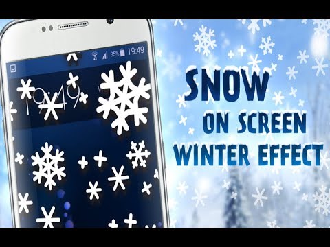 Snow on Screen Winter Effect Video