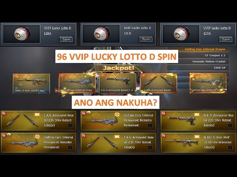 96 VVIP LUCKY LOTTO D SPIN ANO ANG NAKUHA? CF 3.0 PH