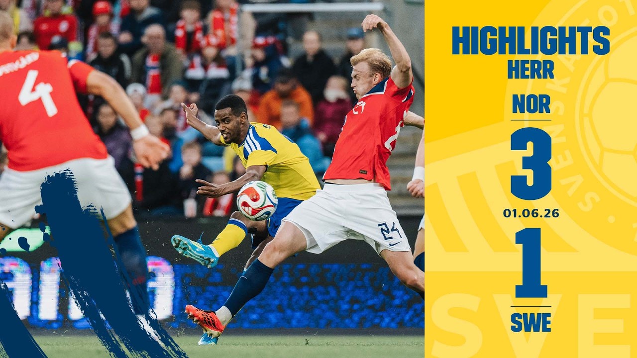 Förlust i Oslo | Highlights Norge-Sverige 3-1