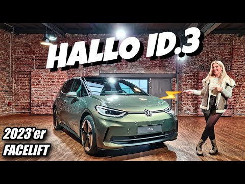 VW ID.3 facelift 2023 unveiled! Electric car review with lots of information.