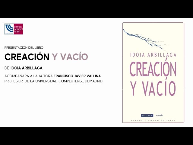Vídeo relacionado con Creación y vacío (Rayo azul poesía nº 14)