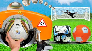 I Shot WEIRD Footballs from a Ball Launcher