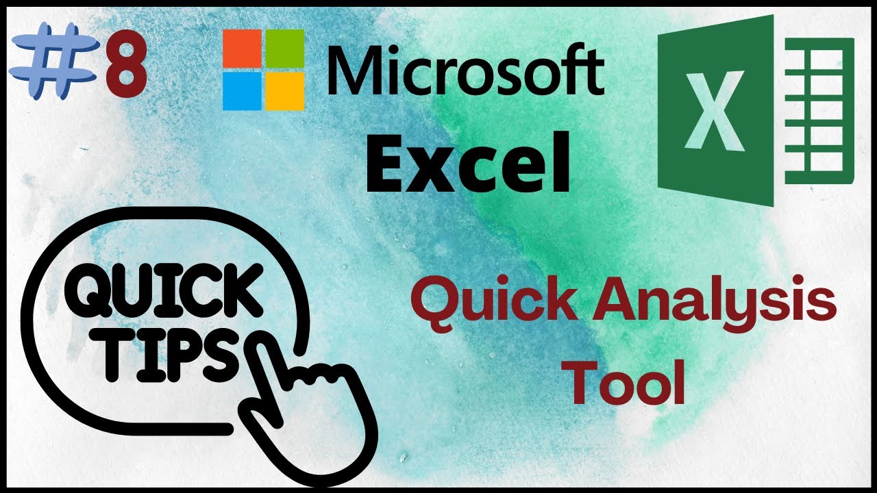 Excel Quick Analysis Tool - Microsoft Excel Tutorial Tips and Tricks