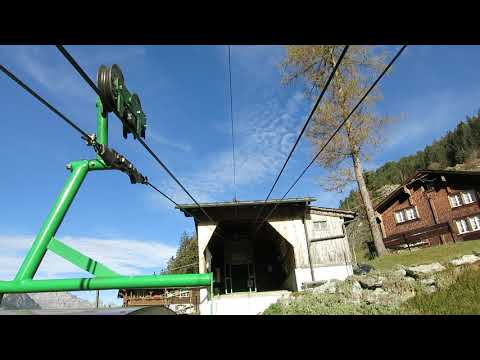 Luftseilbahn Bristen - Waldiberg Bergfahrt 2020 - cable car Switzerland