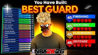 BEST POINT GUARD BUILD in NBA 2K26 - BEST ALL AROUND GUARD BUILD 2K26