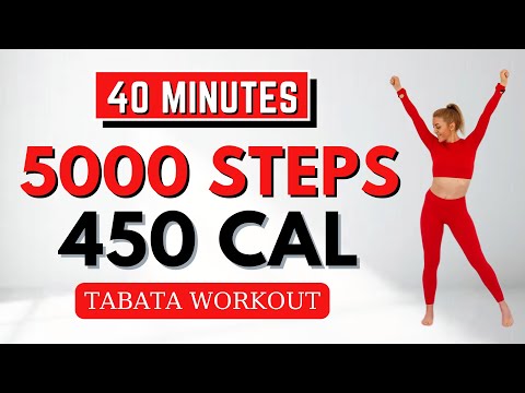 ????5000 STEPS TABATA WORKOUT????FAST WALKING for WEIGHT LOSS????KNEE FRIENDLY????NO JUMPING????FAT BURNING CARDIO????