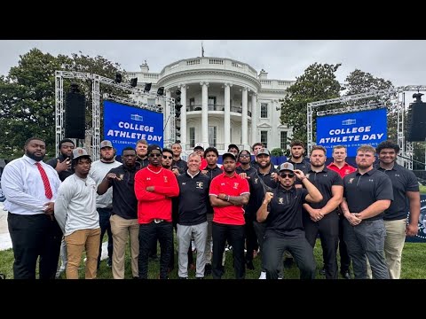 Ferris State Bulldogs football team makes history at the White House