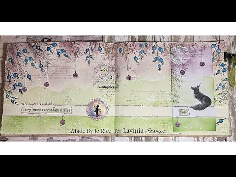 Mindful Monday, a page for Magical Rufus - A Lavinia Stamps Tutorial