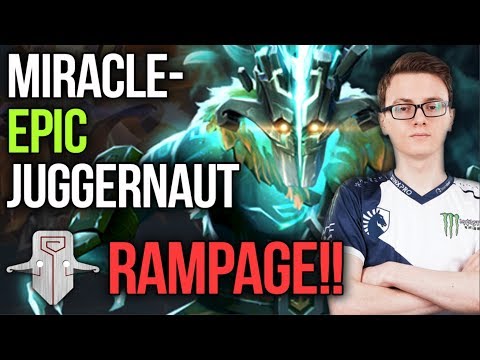 Miracle- Juggernaut EPIC Rampage Farming Machine Gameplay Highlights - Dota 2