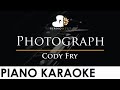 Cody Fry - Photograph - Piano Karaoke Instrumental Cover with Lyrics