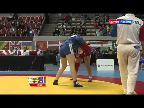 World Sambo Championships - 2015 - ORYASHKOVA, Mariya (BUL)-LEONIDZE, Irine (GEO)