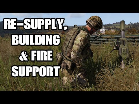 How To Set Up & Call In Mortar Strikes, Build Structures & Resupply In Arma 3 ZEUS WARGAME RTS Mod