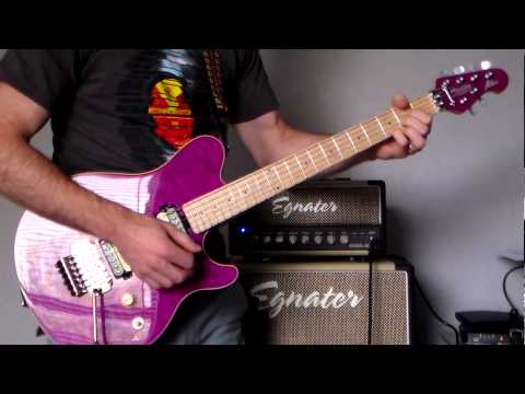 Видео-обзор товара Электрогитара Sterling by MusicMan AX40D/TP