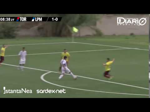 Il gol di Caddeo (54') - Tortolì-La Palma Monteurpinu 4-1 - Giornata 2 - ECCELLENZA SARDEGNA 2016-17