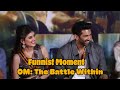 Hilarious FUNNY Moments At OM The Battle Within Trailer Launch Aditya Roy Kapur Sanjana Sanghi