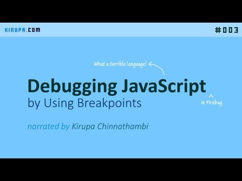 Debugging JavaScript by Using Breakpoints
