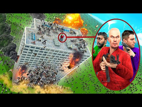 ЗОМБИ ПРОТИВ НЕБОСКРЕБА! СТРАШНЫЙ ЗОМБИ АПОКАЛИПИС В Garry`s Mod