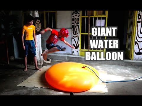 Boys vs. Giant Water Balloon