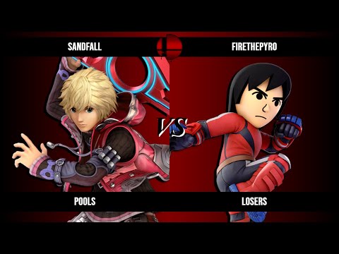 Back in Blood 4 - Sandfall (Shulk) vs FireThePyro (Mii Brawler) - Losers Pools
