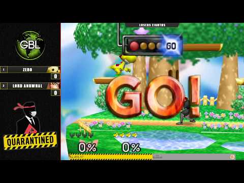 Quarantined Rapport Top 8 - Zero (Falcon) Vs. lord narwhal (Yoshi) Super Smash Bros - SSB64