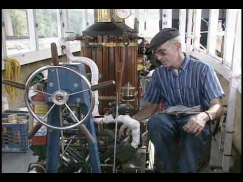 Custom made wood fired steam powered boat Presented by the Road Journal
