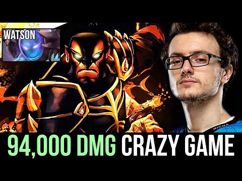 MIRACLE 94,000 Damage Ember Spirit Epic Game vs 13,000 MMR Watson