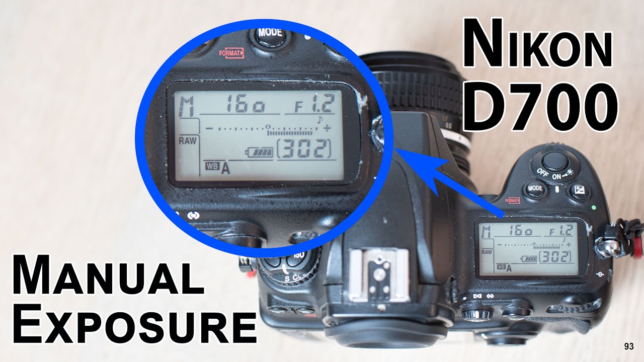 Nikon D700: How to work with manual exposure