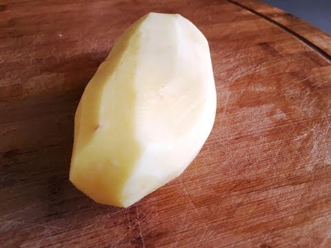 Super Quick Potato Peeling, Life Hack