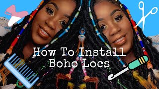 How To Install 30-inch Crochet Boho Faux Locs: Long Locs Edition