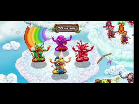 Prismatic flum ox on cloud island