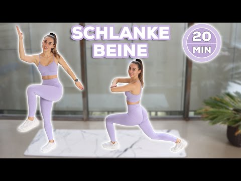 20 Min. HIIT Schöne Beine Workout mit oder ohne Springen (+ Warm Up) | Bein Fatburner!