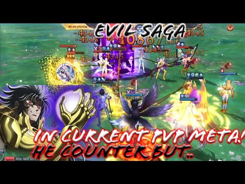 Saint Seiya: Awakening (KOTZ) - Trying Evil Saga in Current PvP Meta! He Counter but get Countered!