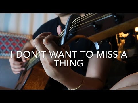 I Don’t Want To Miss A Thing - Aerosmith (KAYE CAL Acoustic Cover / with LYRICS)