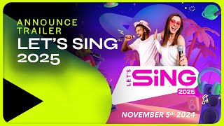 Let's Sing 2025 | Announcement Trailer