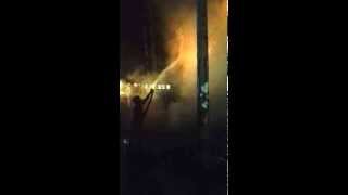 preview picture of video 'Fire Accident burns down a brand new vehicle parked near by..!!!'