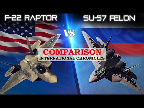 F-22 Raptor vs. Su-57 Felon | Ultimate Fighter Jet Showdown
