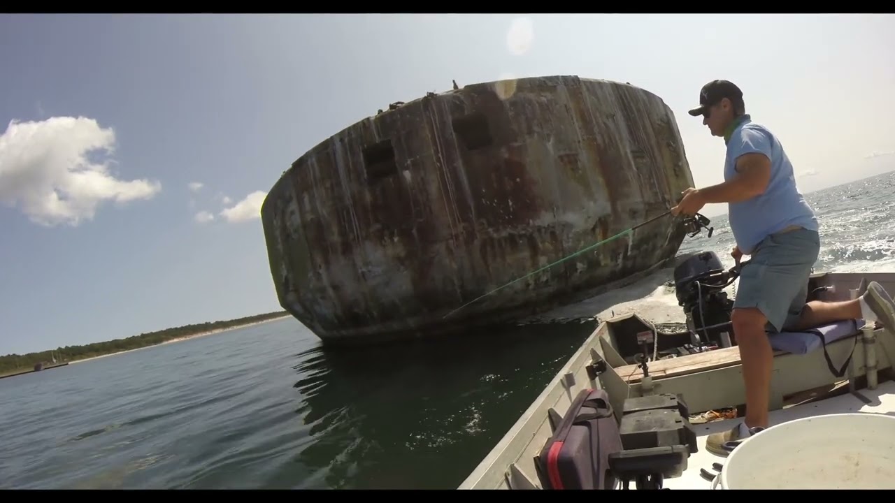 Cape Charles, Virginia, Kiptopeke, Fishing the Concrete Ships, With the Tog Jig.
