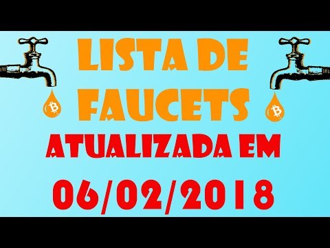 Lista de Faucets FEV/2018 - Faça suas Faucets de forma simples e organizada!!