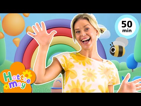 Baby and Toddler Learning ☀️Start The Day with Hattie May☀️Morning Routine Nursery Rhymes Kids Songs