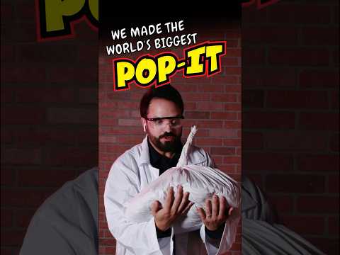 We Made the World's Biggest Pop-It!!! #fireworks