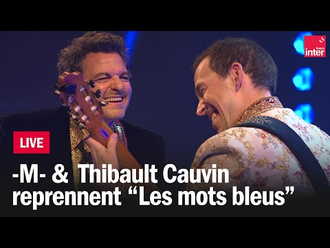 "Les mots bleus" en live par -M- et Thibault Cauvin