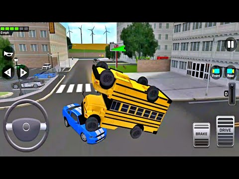 Super High School Bus Driving Simulator 3D - Double Bus Driving - Android Gameplay FHD