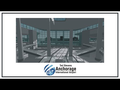Ted Stevens Anchorage International Airport 3D Animation (Virtual Tour)