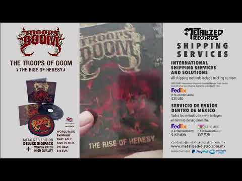 The Troops of Doom - Unboxing Jairo "Tormentor" Metalized Records Mexico