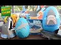 Shark toys HUGE playdough surprise eggs for kids SHARK WEEK with FInding Dory toy surprises
