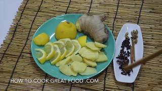 Ginger Lemon Tea - Great Healthy Detox Drink Hot or Cold